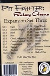 Pit Fighter: Fantasy Arena: Expansion Set Three