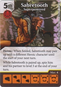 Sabretooth - Superpowered 0113 Rare