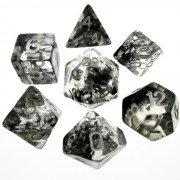 Nebula Black Dice Set 4/6/8/10/10s/12/20 - 7 Dice