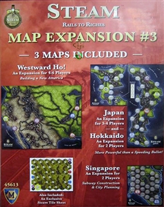 Steam: Map Expansion #3 - Westward Ho!, Japan, Hokkaido, & Singapore